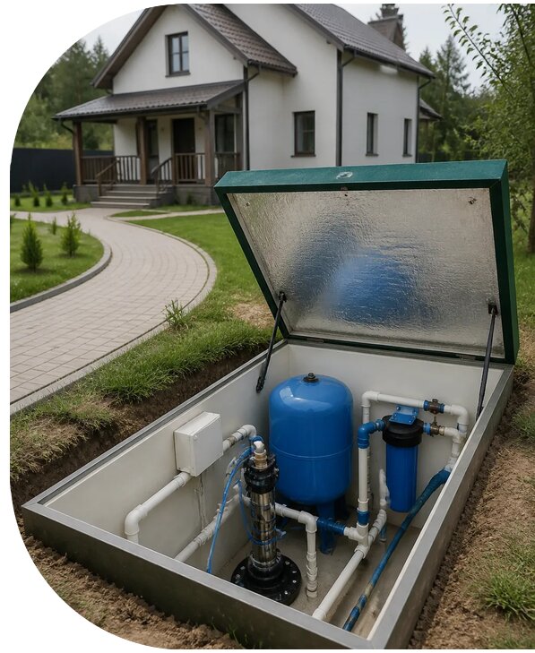Автономное водоснабжение дома в Красноуфимске от 152355 р. | АПаруса-Крф